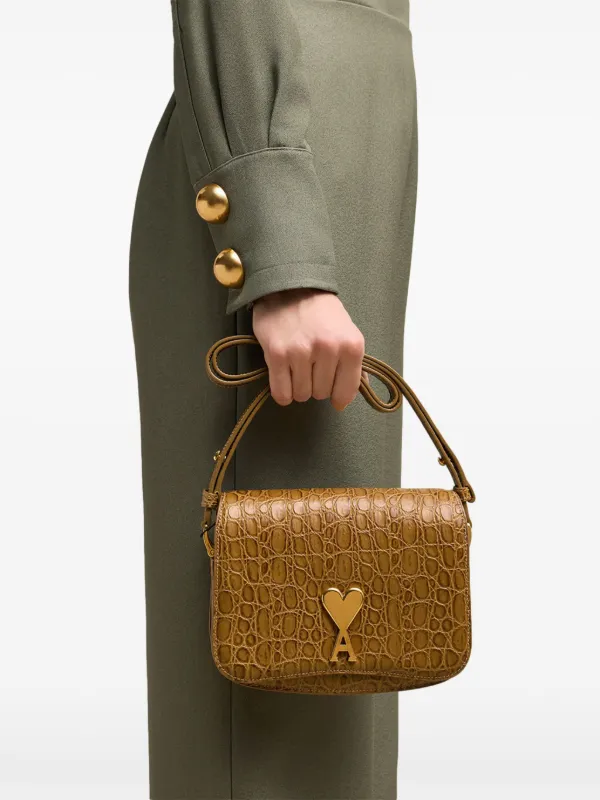 AMI Paris Paris Paris ショルダーバッグ | ブラウン | FARFETCH JP