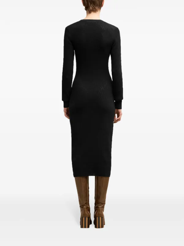 SALE【AMI】アミ ドゥ クール ポワンテル ミディドレス AMI Paris ポインテール ドレス | ブラック | FARFETCH JP