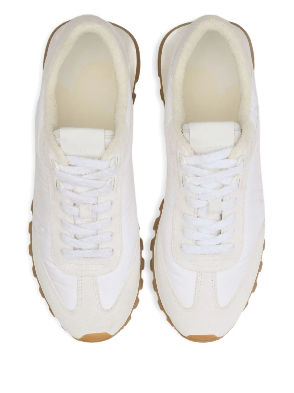 AMI Paris New Rush panelled sneakers White