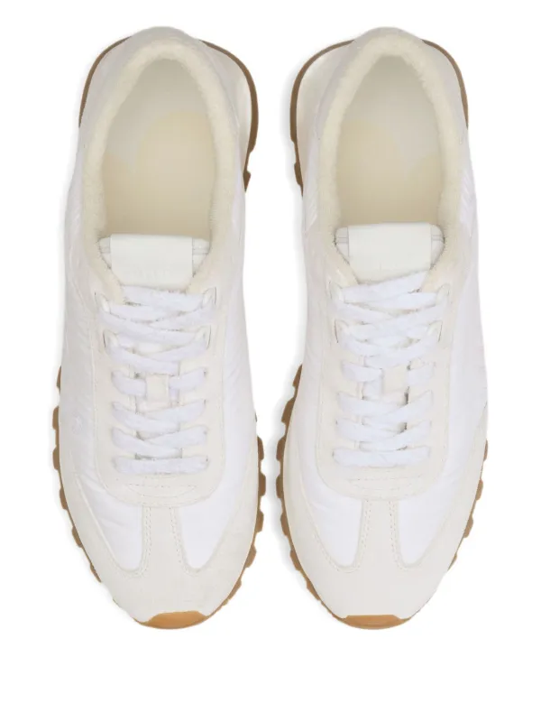 【関税込み】AMI Paris オフホワイト&ベージュ Rush スニーカー AMI Paris New Rush Panelled Sneakers | White | FARFETCH