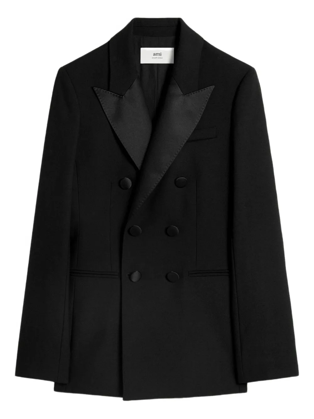 AMI Paris double-breasted buttoned jacket | Black | Image 1