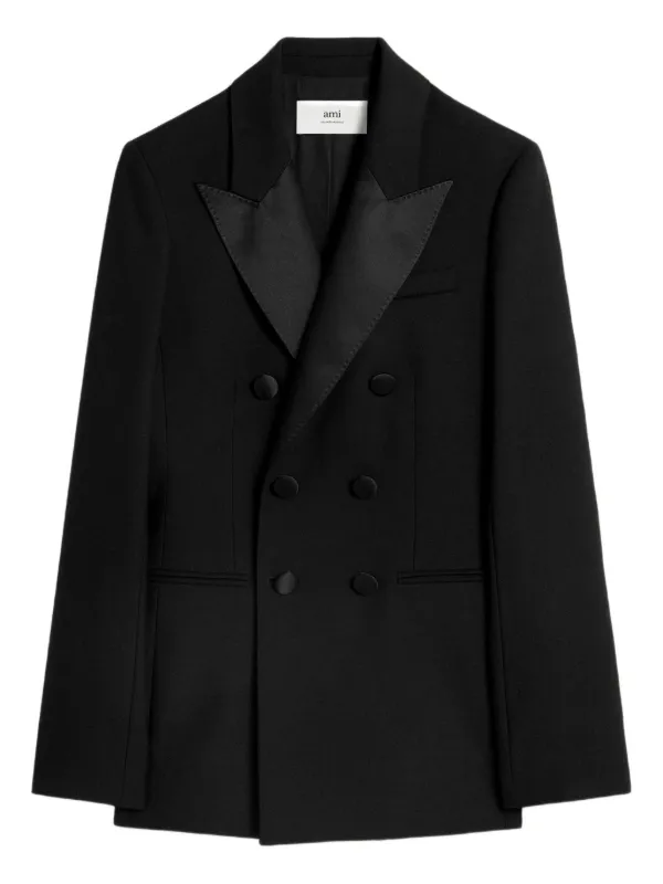 AMI Paris ダブルジャケット | ブラック | FARFETCH JP AMI Paris ダブルジャケット | ブラック | FARFETCH JP