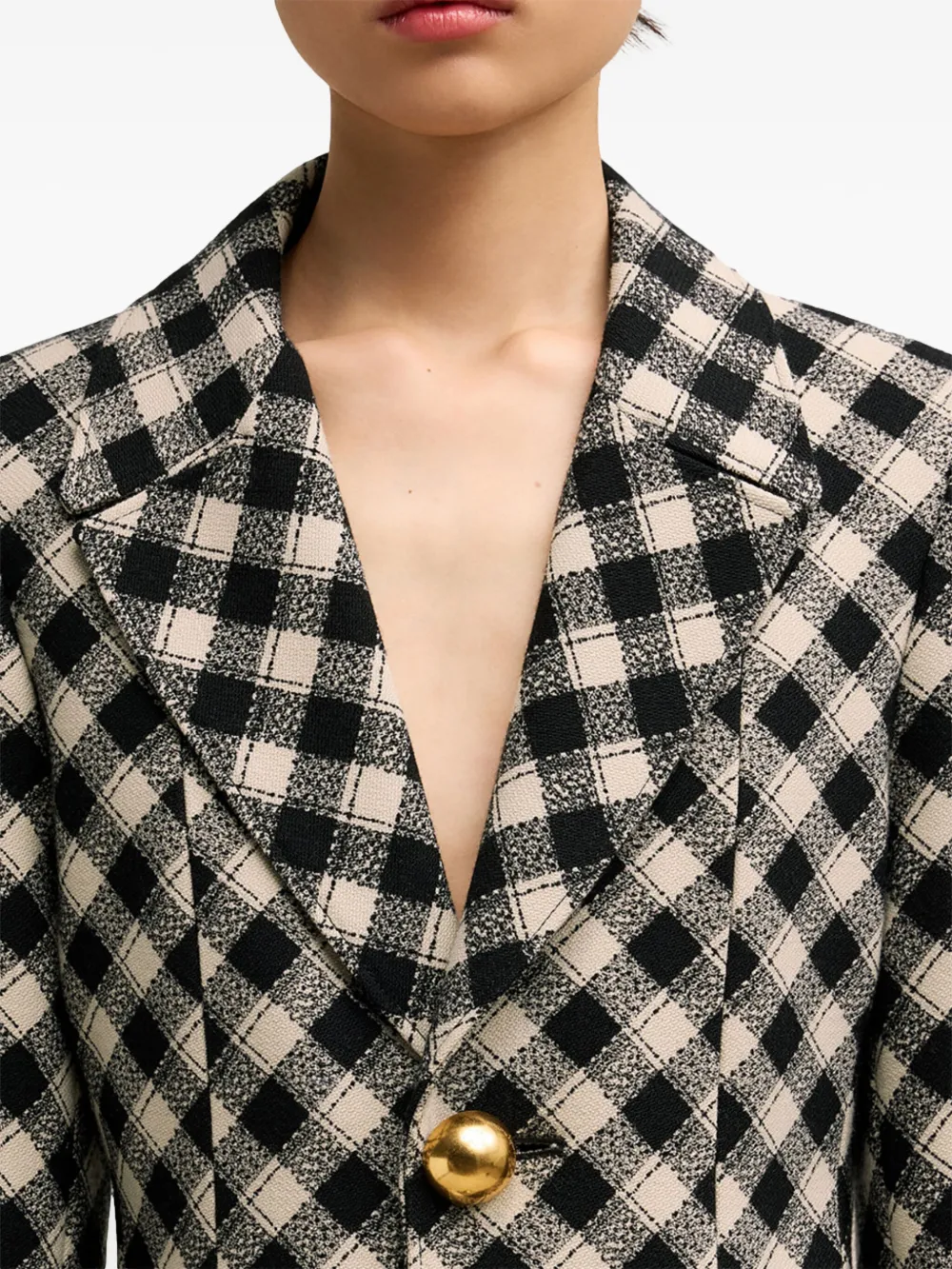 ami Paris チェック柄ジャケット AMI Paris チェック ジャケット | ブラック | FARFETCH JP