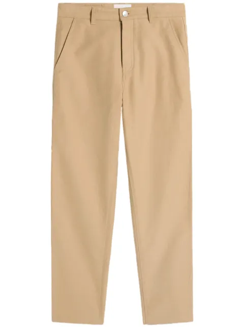 AMI Paris pantalones rectos con parche del logo