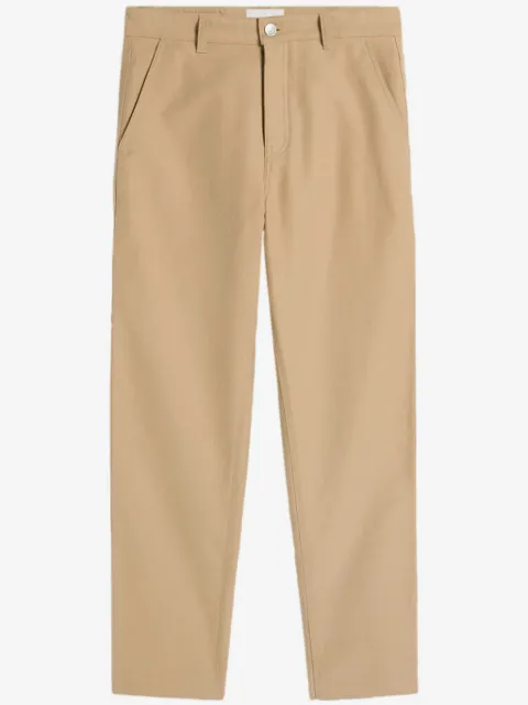 AMI Paris logo-patch straight-leg worker trousers