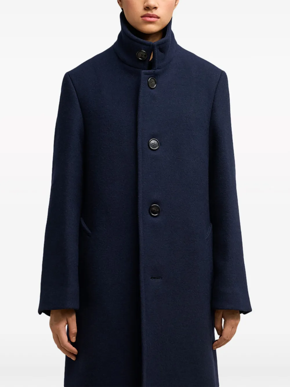 AMI Paris Wollen jas Blauw
