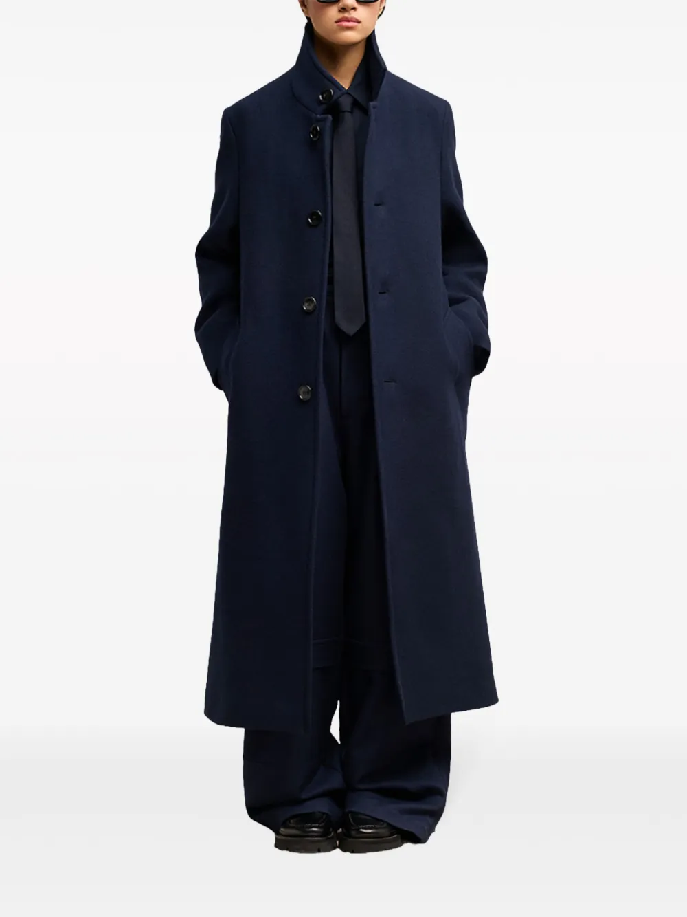 AMI Paris Wollen jas Blauw