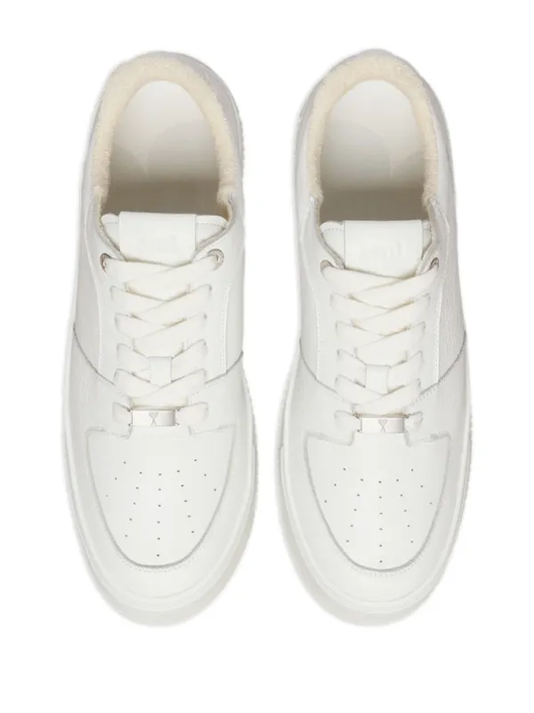 AMI Paris Arcade レザースニーカー | ホワイト | FARFETCH JP