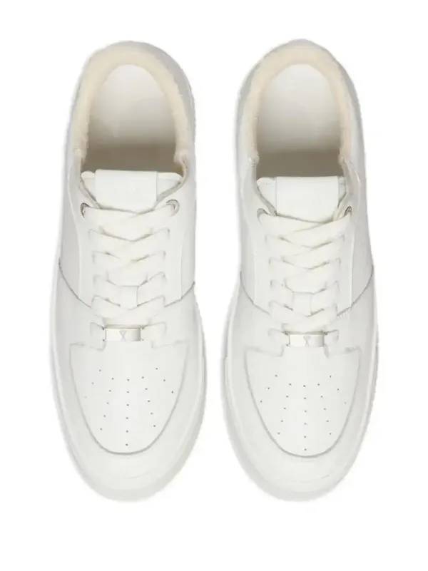AMI Paris Arcade lace-up Leather Sneakers | White | FARFETCH RO