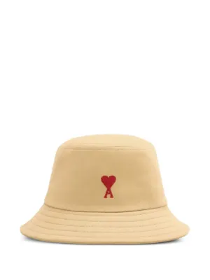 AMI Paris Ami De Coeur バケットハット | ブラック | FARFETCH JP