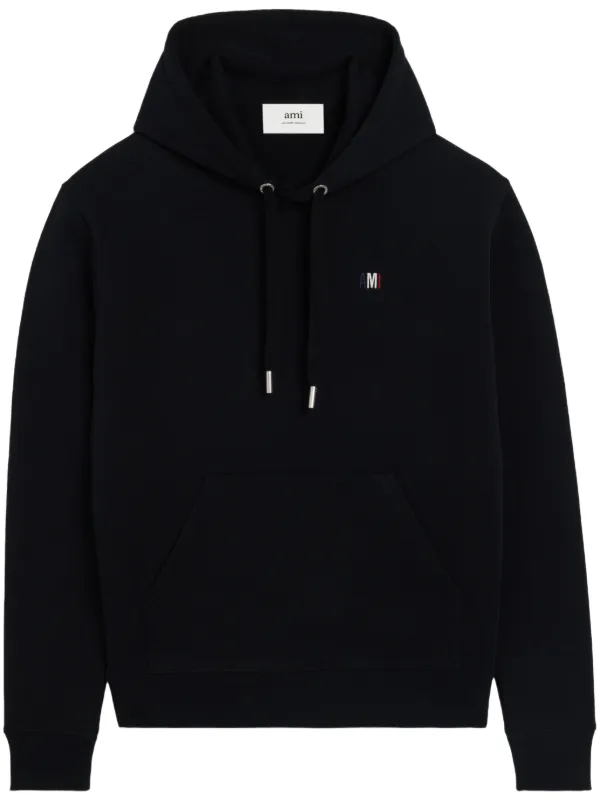 AMI Paris Bleu Blanc Rouge Ami Hoodie Black FARFETCH LB