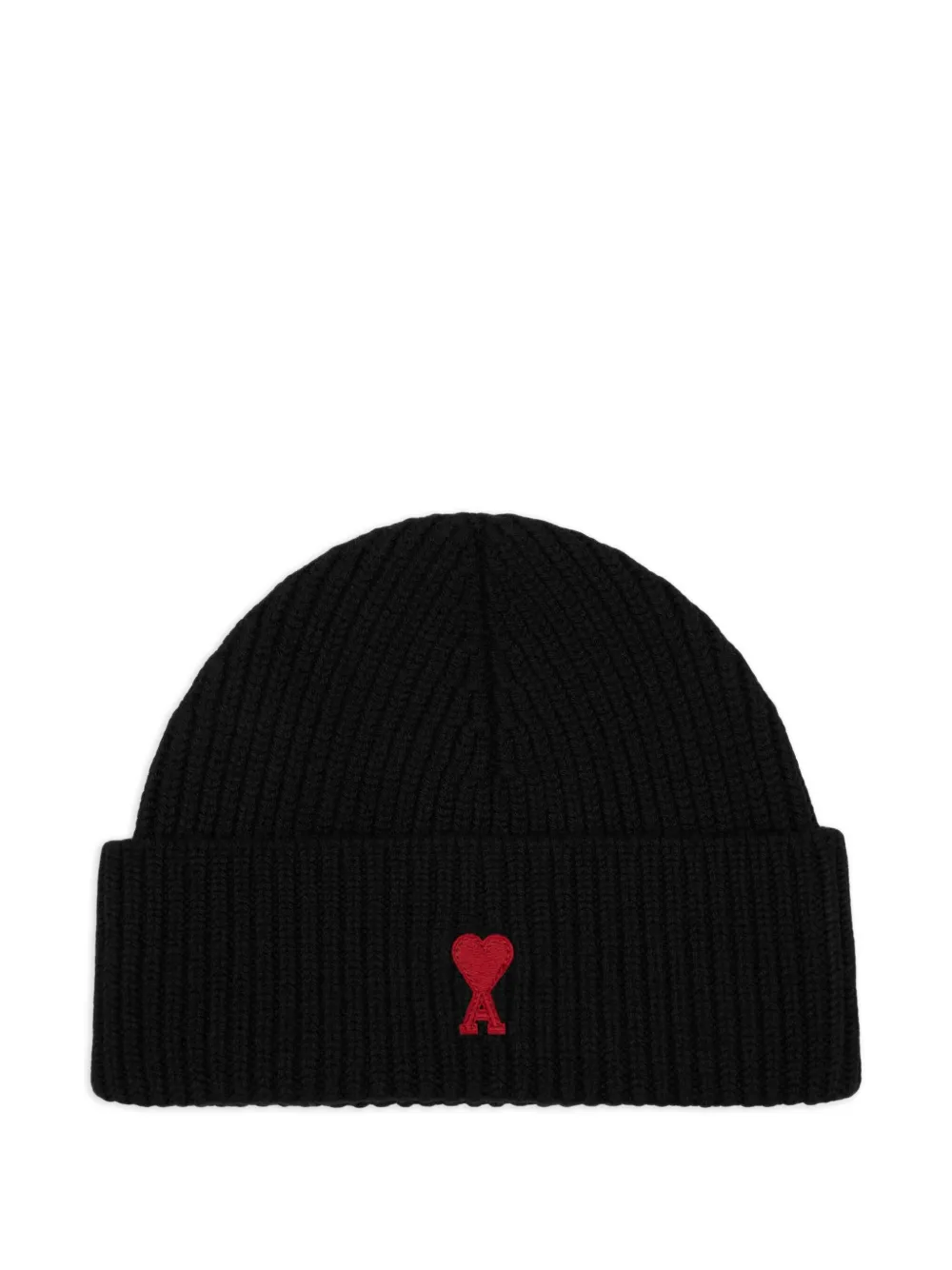 AMI Paris Ami De Coeur beanie | Black | Image 1