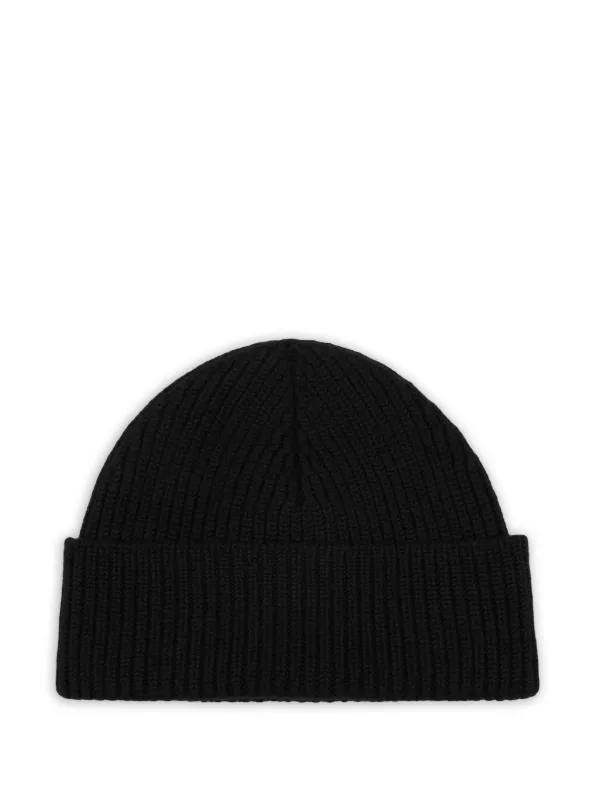 AMI Paris Ami De Coeur ウールビーニー | ブラック | FARFETCH JP