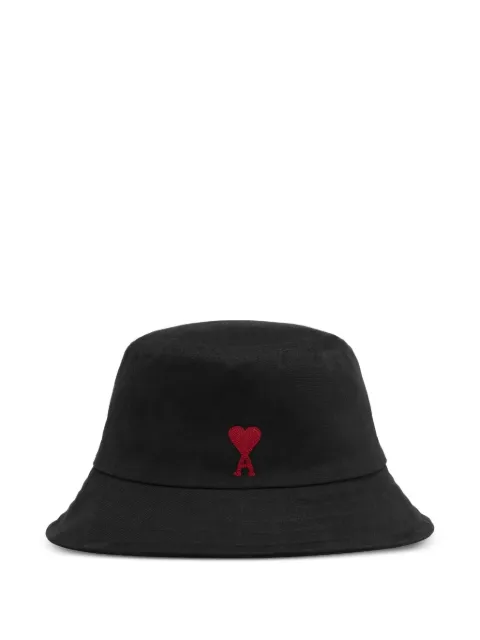 AMI Paris Ami De Coeur embroidery bucket hat