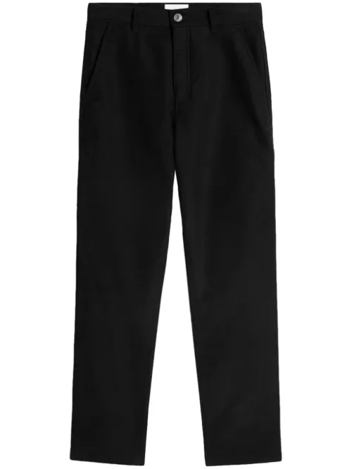 Pantalon droit à patch logo - AMI Paris - Modalova