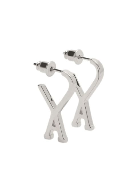 AMI Paris small Ami De Coeur hoop earrings 