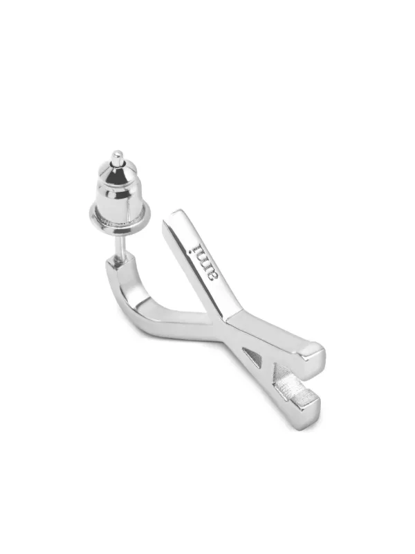 AMI PARIS シルバー Ami De Coeur スモール フープピアス (AMI
