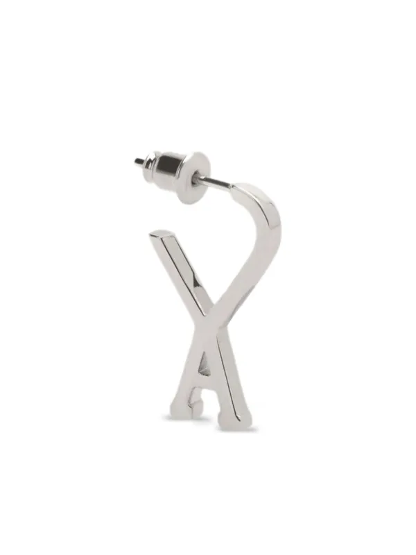送料関税込み AMI PARIS シルバー Ami de Coeur Hoop ピアス AMI Paris Ami De Coeur フープピアス | シルバートーン