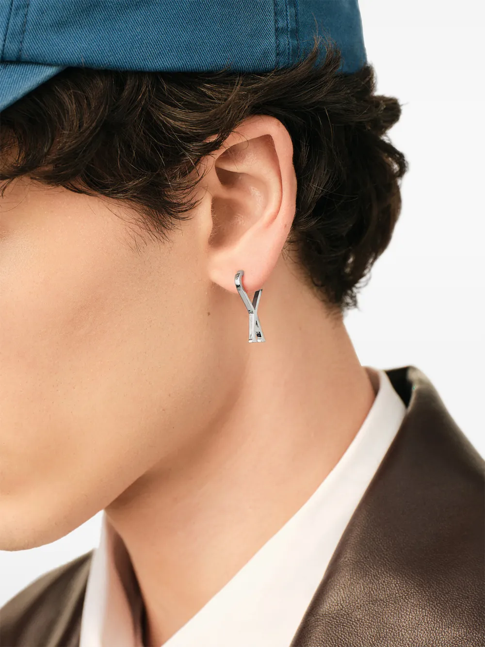 AMI Paris Ami De Coeur フープピアス | シルバートーン | FARFETCH JP