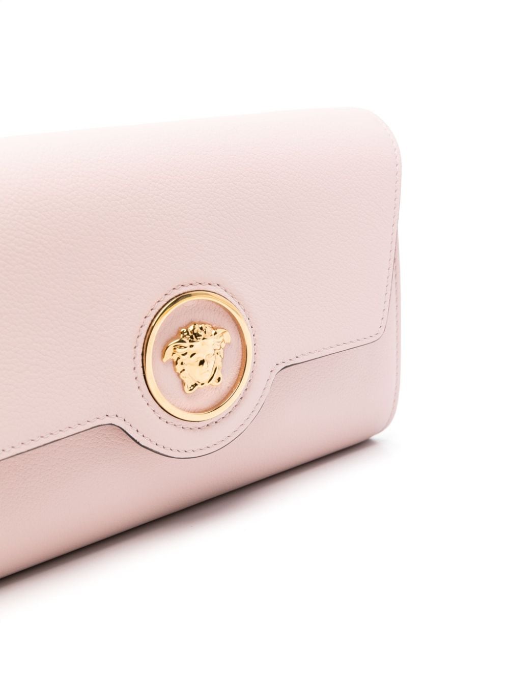 Shop Versace La Medusa Crossbody Bag In Rosa