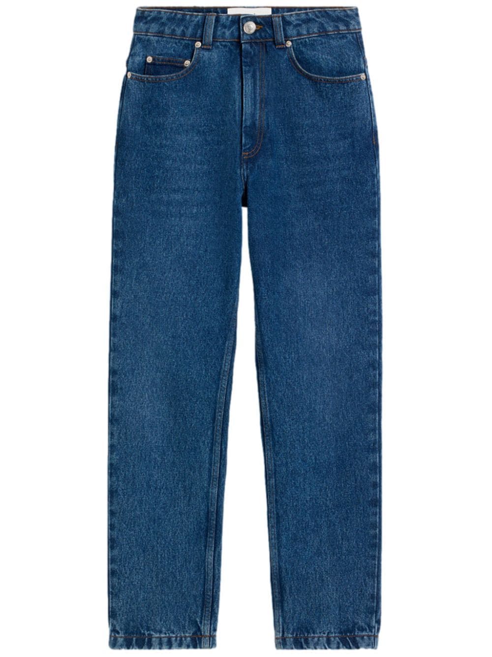 Ami Alexandre Mattiussi High-rise Straight-leg Jeans In Blue