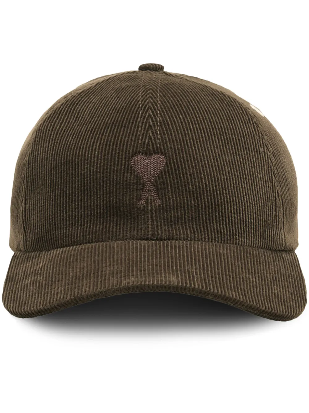AMI Paris Ami De Coeur コーデュロイ キャップ | ブラウン | FARFETCH JP