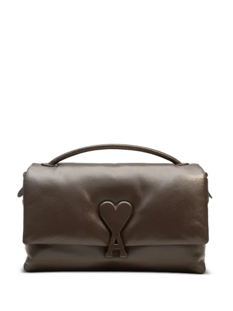 AMI Paris Voulez-Vous appliqué-logo shoulder bag