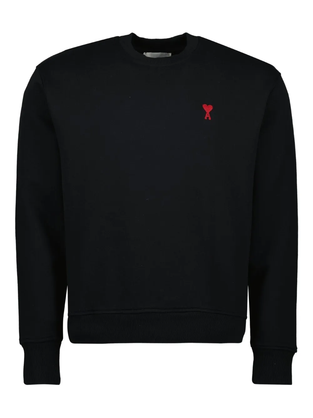 AMI Paris Ami de Coeur logo-embroidered sweatshirt | Black | Image 1