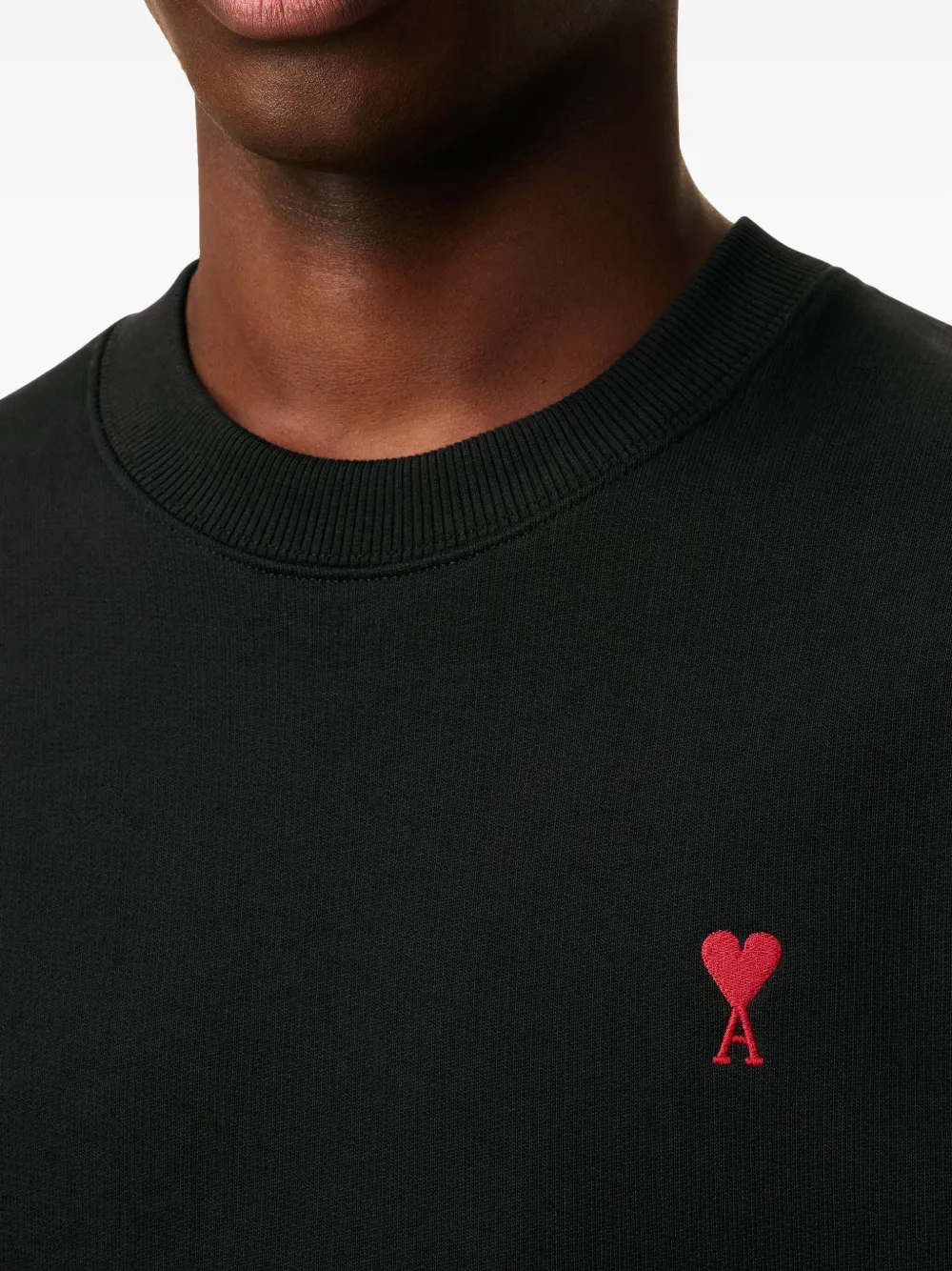 AMI Paris Sweater met logo Zwart