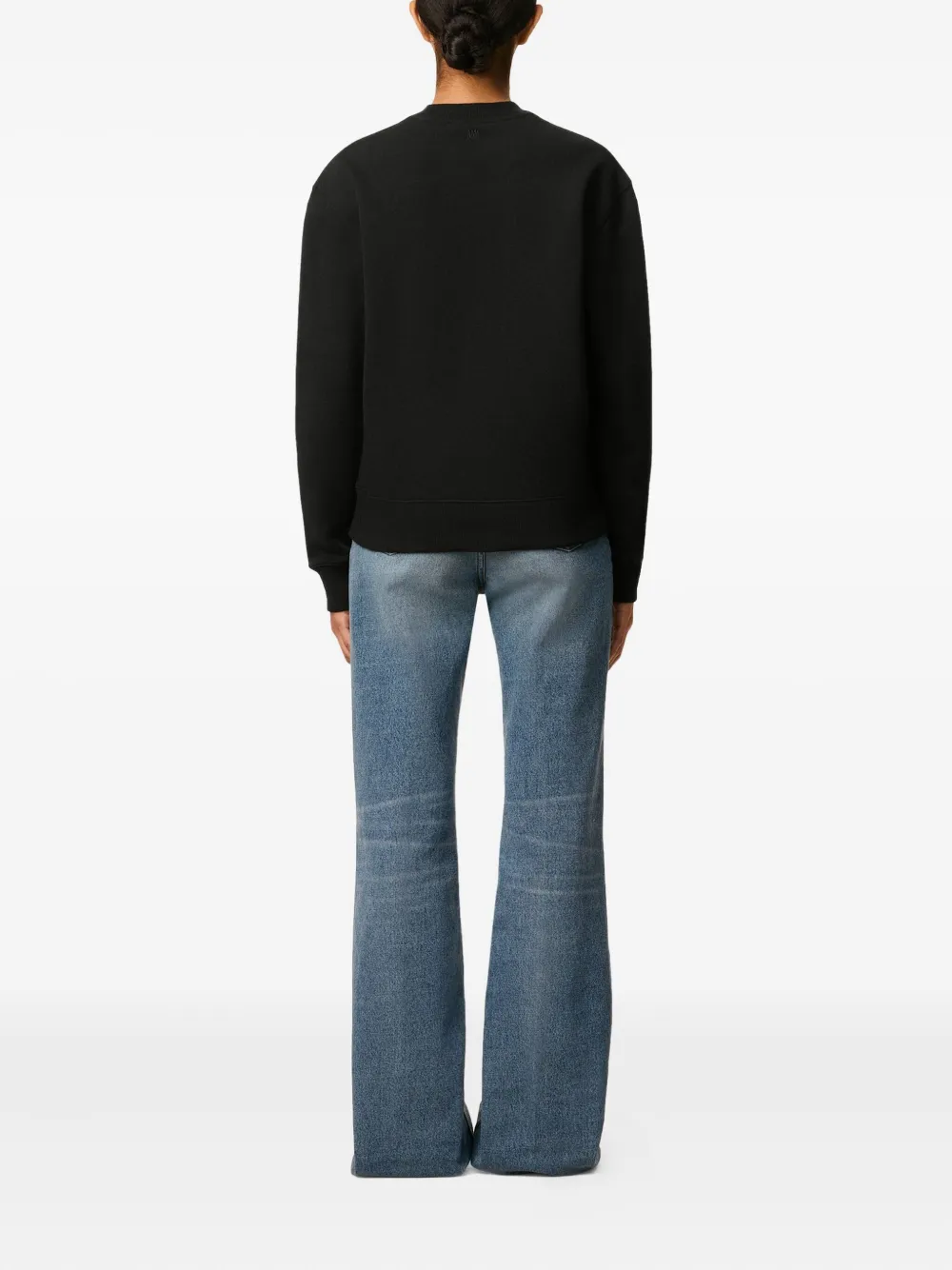 AMI Paris Sweater met logo Zwart