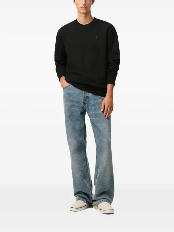 AMI Paris Moletom Ami De Coeur | Preto | FARFETCH BR