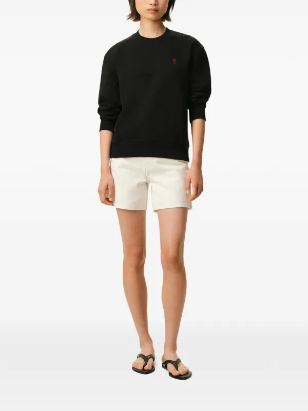 AMI Paris Moletom Ami De Coeur | Preto | FARFETCH BR