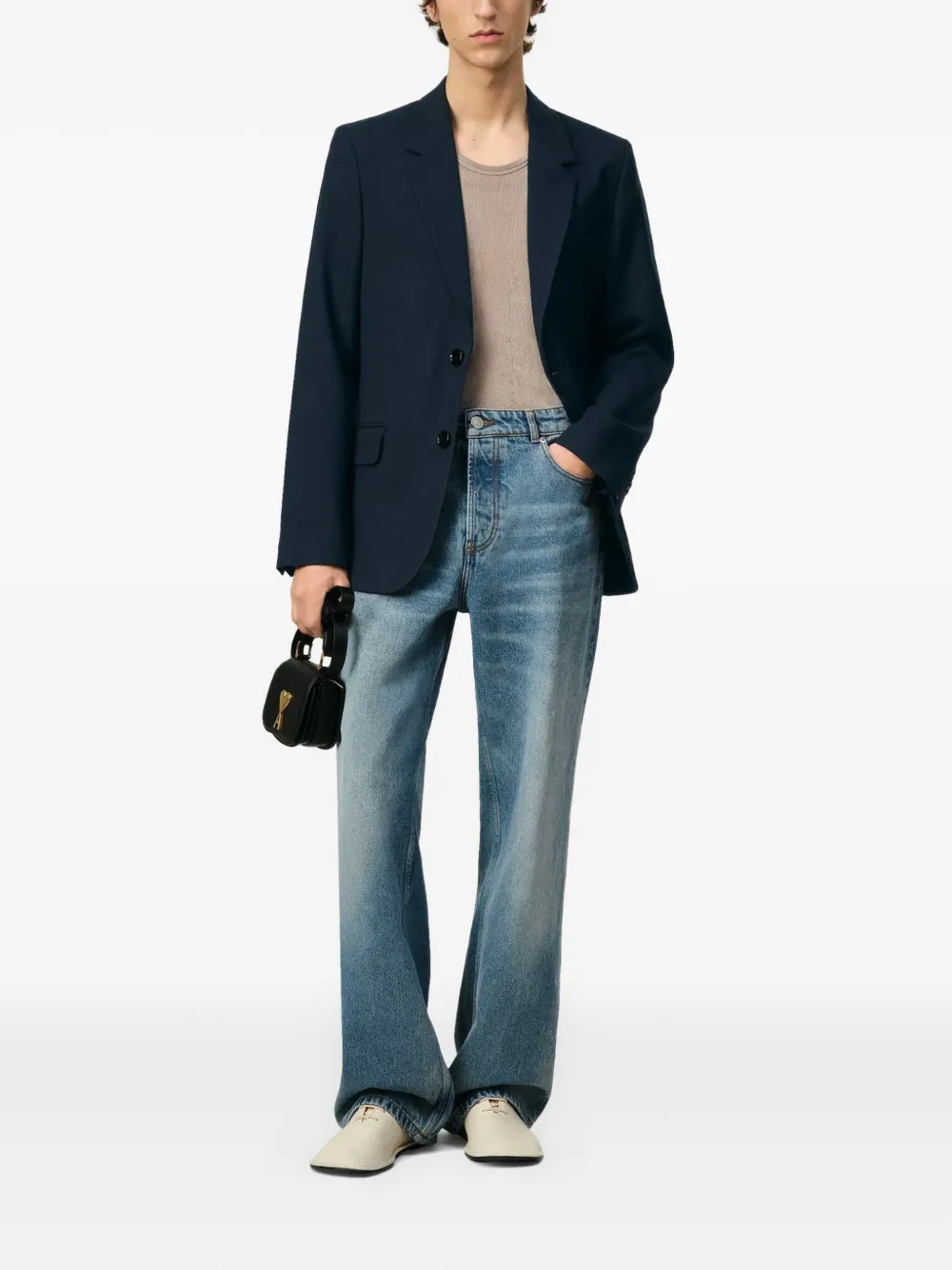AMI Paris single breasted virgin wool blazer | Blazers | Image 2