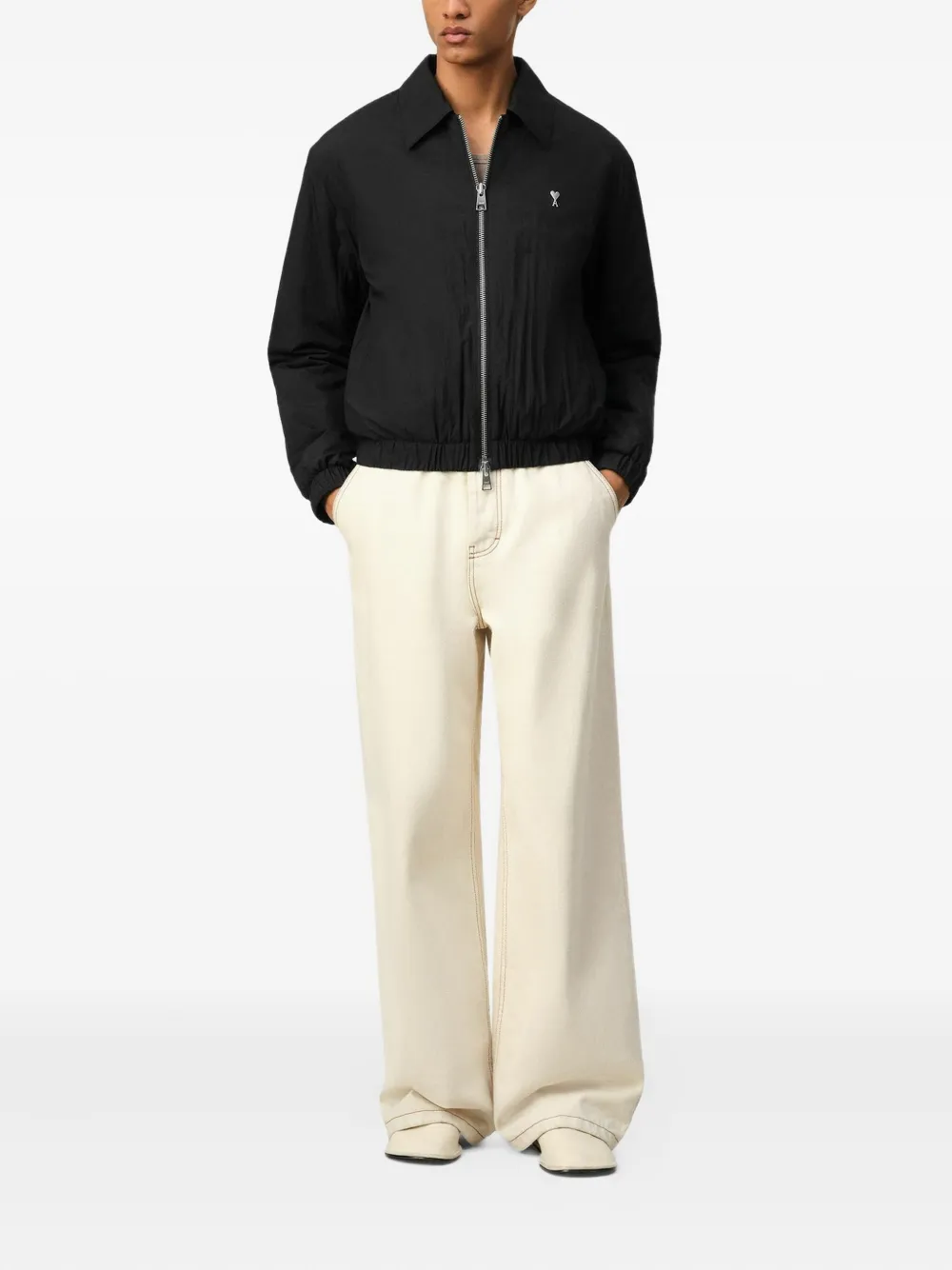 AMI Paris Ami de Coeur zipped jacket | Lightweight Jackets | Image 2
