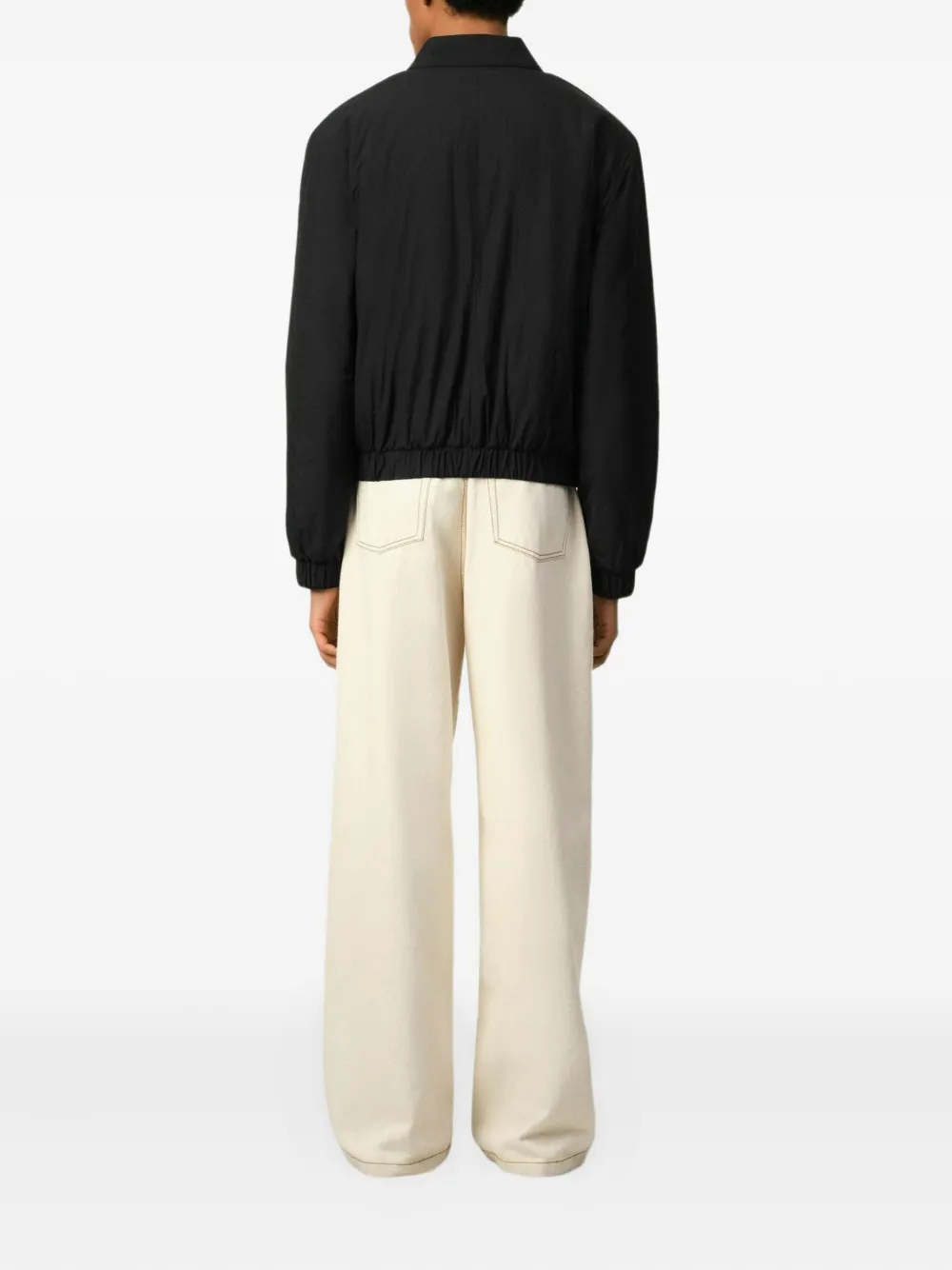 AMI Paris Ami De Coeur Zipped Jacket | Black | FARFETCH