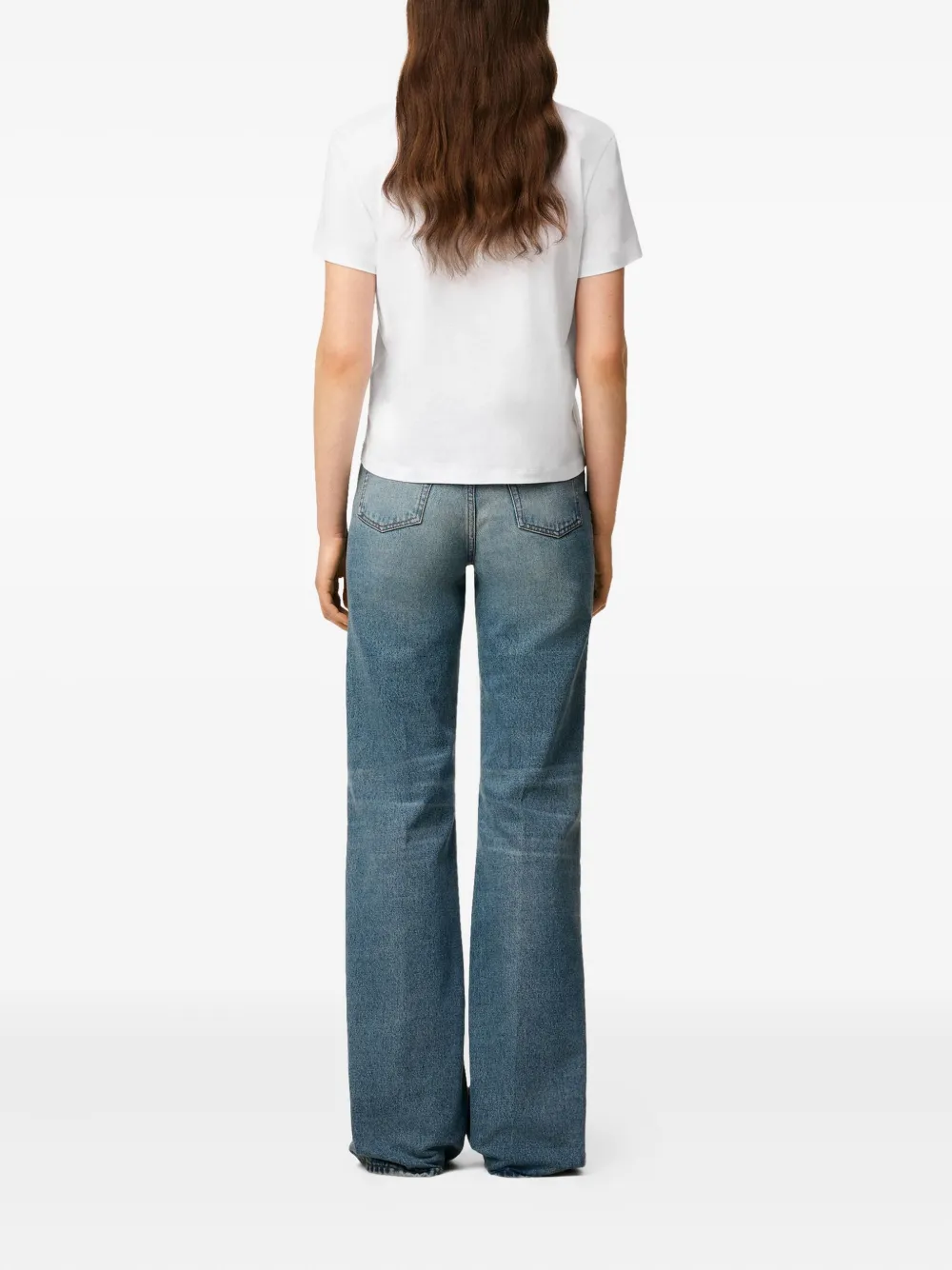 AMI Paris T-shirt met logo Wit