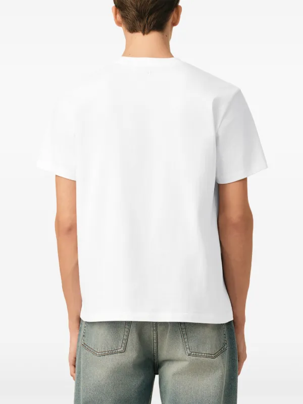 AMI Paris White Cotton T-shirt With Ami De Coeur | White | FARFETCH