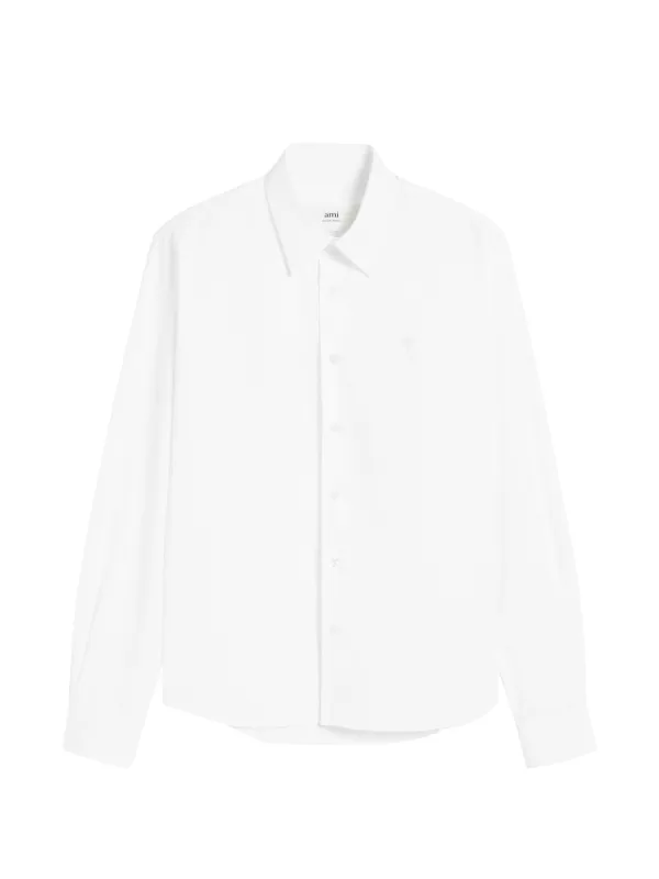 Ami Paris Ami De Coeur Cotton Shirt in White