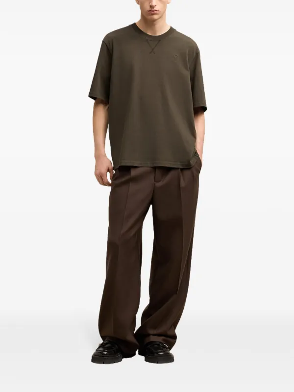 【関税込み】AMI Paris ブラウン Ami de Coeur Tシャツ AMI Paris Ami De Coeur Tシャツ | ブラウン | FARFETCH JP