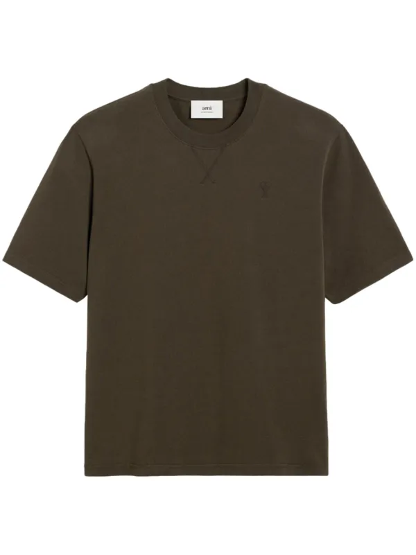 AMI Paris Ami De Coeur Tシャツ | ブラウン | FARFETCH JP