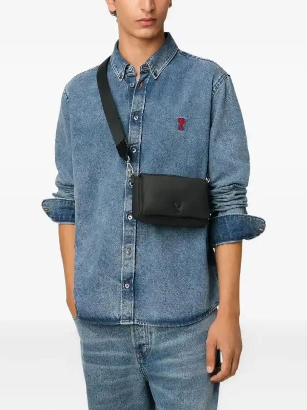 AMI PARIS Ami de Coeur ショルダーバッグ AMI Paris Ami De Coeur ショルダーバッグ | ブラック | FARFETCH JP