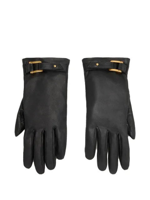AMI Paris gants en cuir à boucle