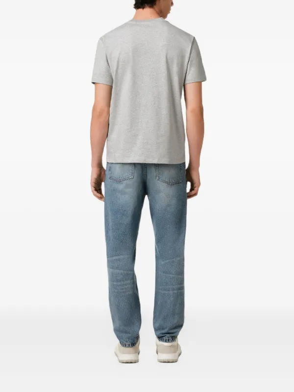 【関税&送料込】Ami Paris Ami De Coeur Grey T-Shirt AMI Paris Ami De Coeur-embroidered T-shirt | Grey | FARFETCH