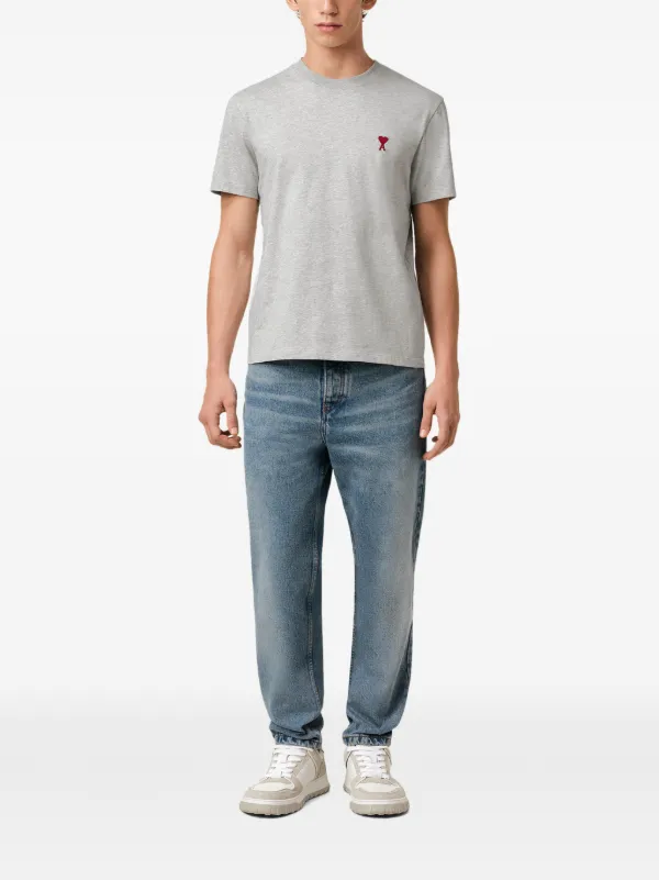 AMI Paris Camiseta Ami De Coeur | Cinza | FARFETCH BR