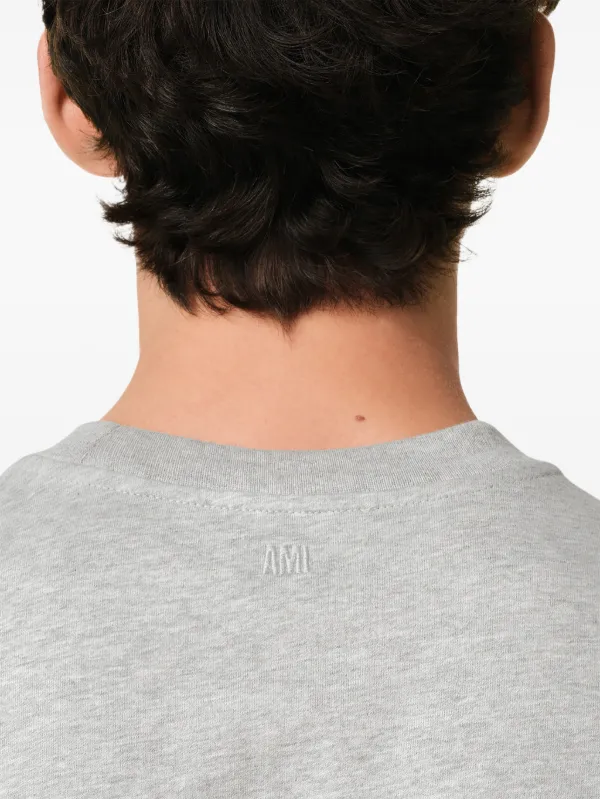AMI Paris Camiseta Ami De Coeur | Cinza | FARFETCH BR