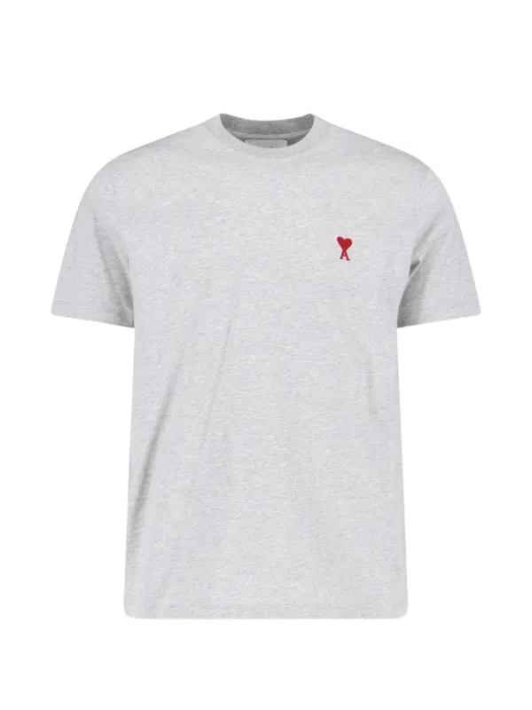 AMI Paris Ami De Coeur Tシャツ | グレー | FARFETCH JP