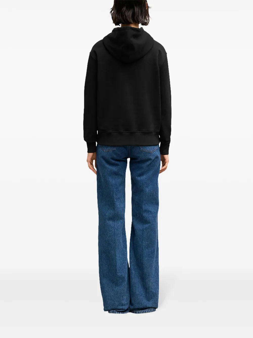 AMI Paris Ami De Coeur zip-up Hoodie | Black | FARFETCH
