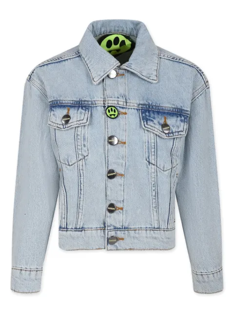 Barrow kids logo-print denim jacket