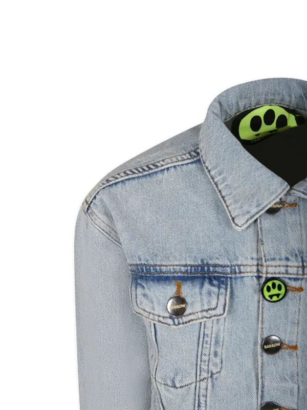 Denim Jacket Benetton Kids Coats Barrow Kids Logo-print Denim Jacket Blue  FARFETCH ID