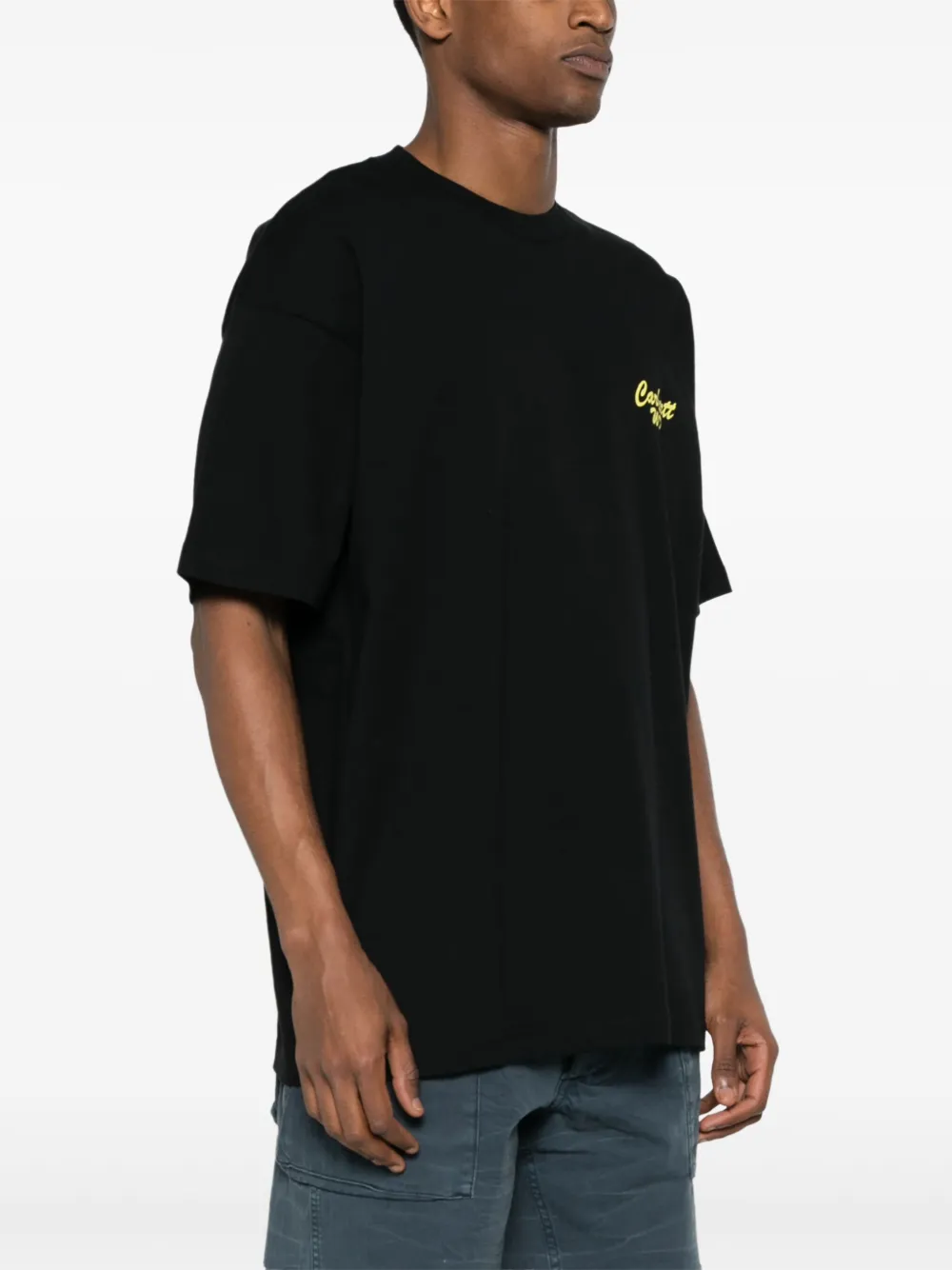 Carhartt WIP T-shirt met logoprint Zwart